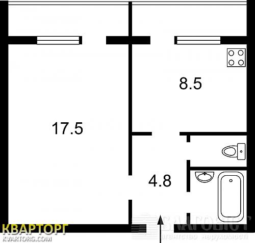 Sell 1-room apartment. Киев,  Ахматовой — photo 2
