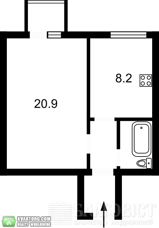 Sell 1-room apartment. Киев,  Богдана Хмельницкого — photo 2