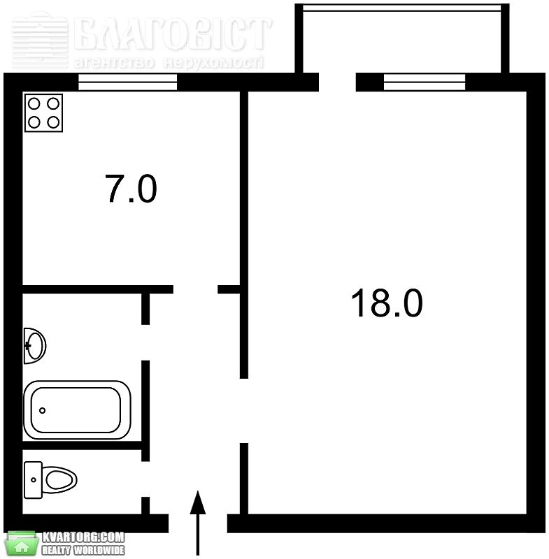 Sell 1-room apartment. Киев,  Тарасовская — photo 8