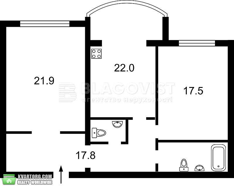 Rent out 2-room apartment. Киев,  Тимошенко — photo 8