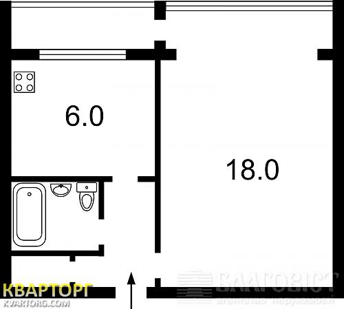 Sell 1-room apartment. Киев, Челябинская — photo 2