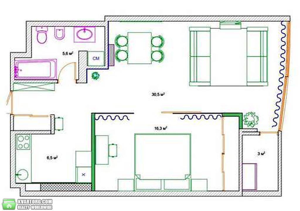 Sell 2-room apartment. Киев, Шевченко Тараса бульв. — photo 7