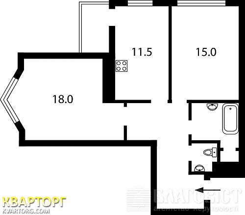 Sell 2-room apartment. Киев,  Саперно-Слободская — photo 5