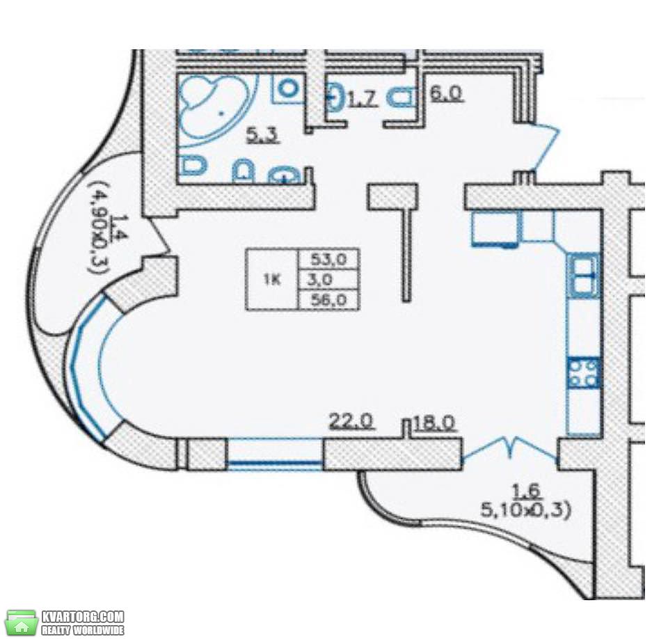 Sell 1-room apartment. Одесса, Французский бульвар — photo 4