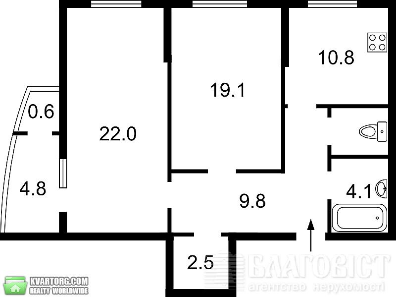 Sell 2-room apartment. Киев,  Старокиевская — photo 2