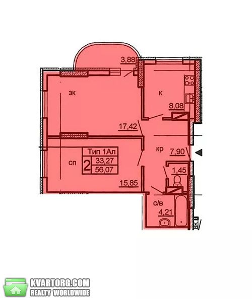 Sell 2-room apartment. Киев,  Крушельницкой — photo 4