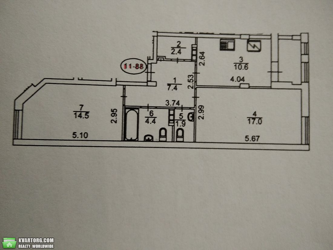 Sell 2-room apartment. Киев, Регенераторная — photo 10