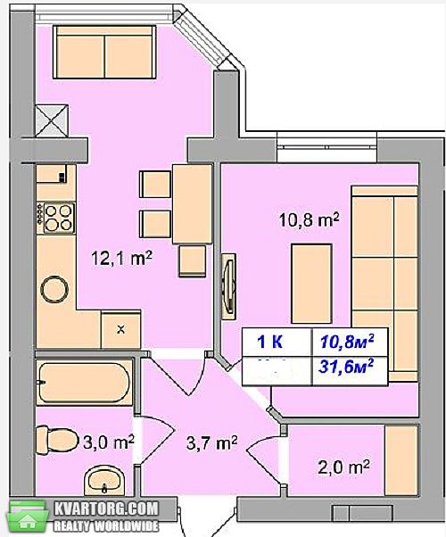 Sell 1-room apartment. Киев, Мира — photo 2