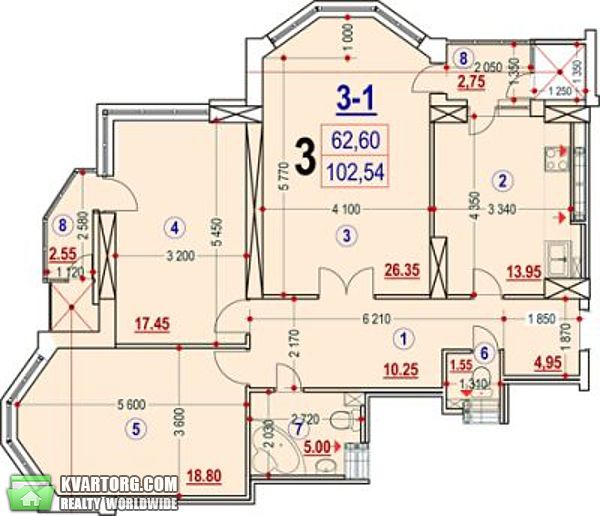 Sell 3-room apartment. Киев, Лебедева-Кумача — photo 2