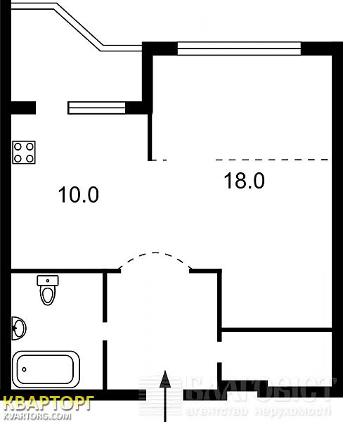 Sell 1-room apartment. Киев,  Урловская — photo 4