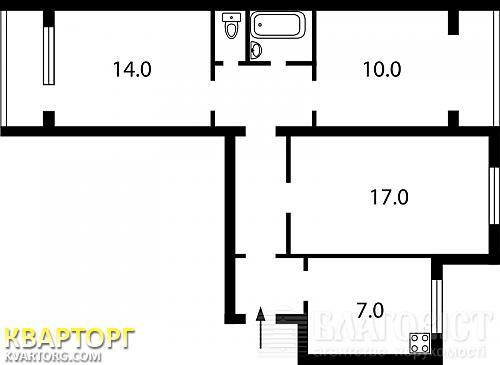 Sell 3-room apartment. Киев, Радужная — photo 2