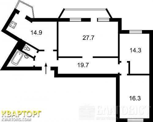 Sell 3-room apartment. Киев,  Бальзака — photo 2