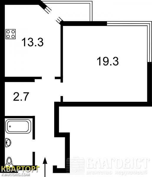 Sell 1-room apartment. Киев,  Верховинная — photo 2