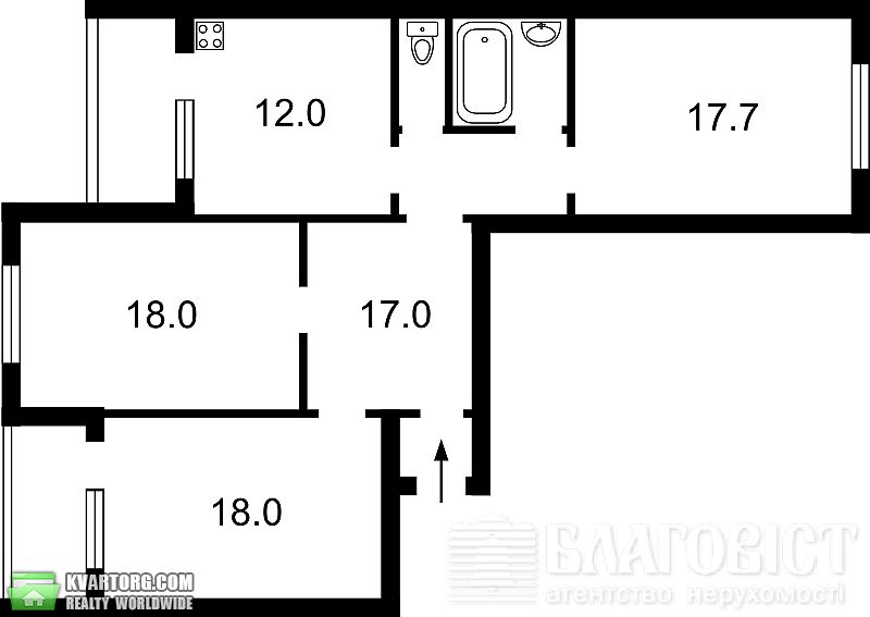 Sell 3-room apartment. Киев,  Урловская — photo 4