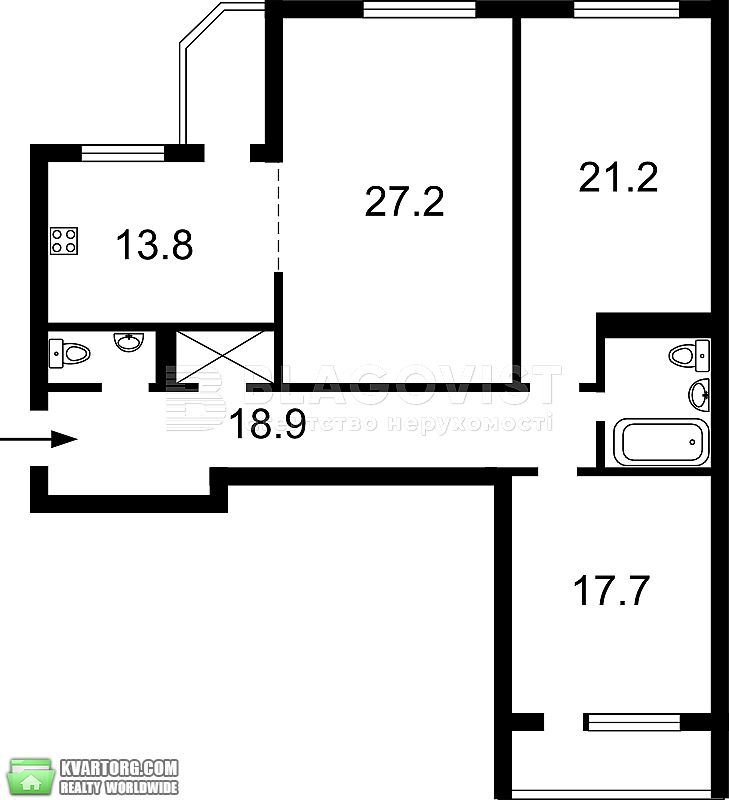 Sell 3-room apartment. Киев,  Гмыри — photo 6