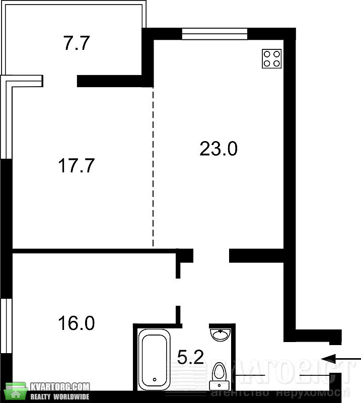 Sell 2-room apartment. Киев,  Петрицкого — photo 1