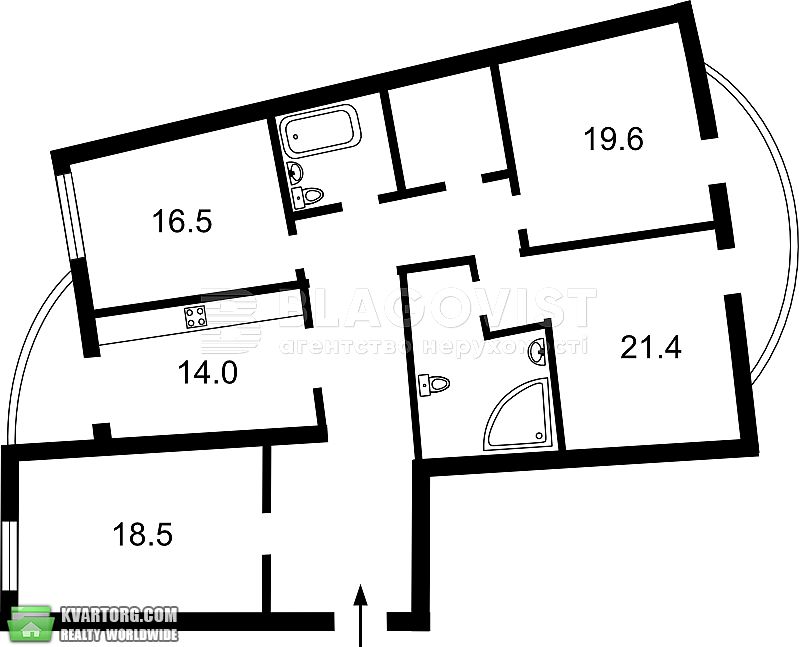 Sell 4-room apartment. Киев, Дніпровська набережна — photo 2