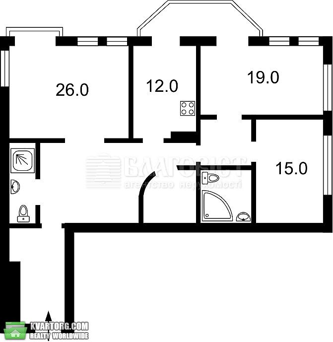 Sell 3-room apartment. Киев,  Почайнинская — photo 2
