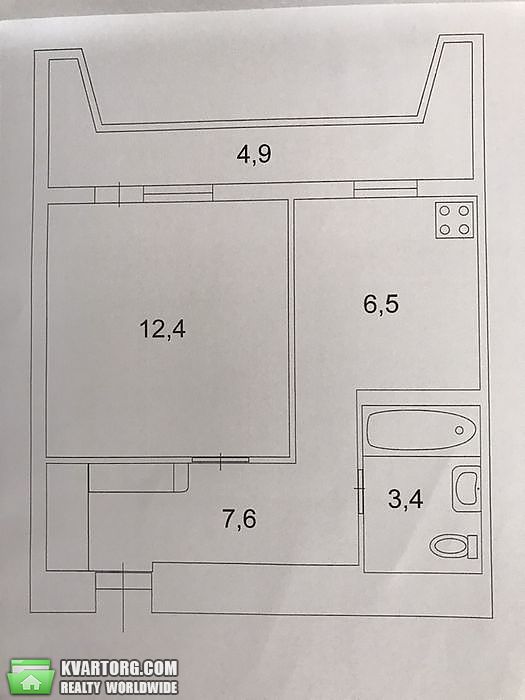 Sell 1-room apartment. Киев,  Быкова бул — photo 9