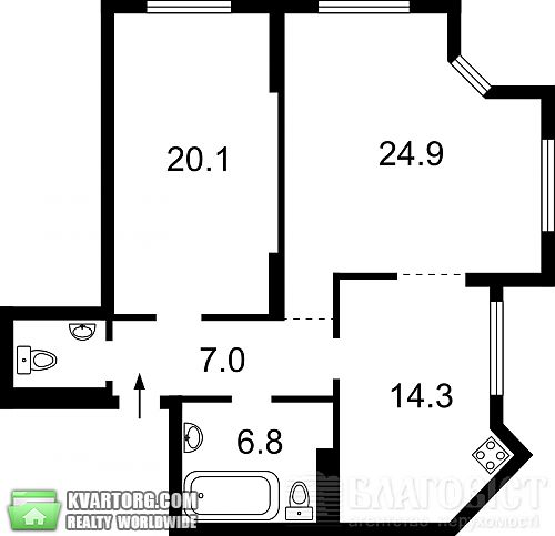 Sell 2-room apartment. Киев, Героев Сталинграда пр — photo 9