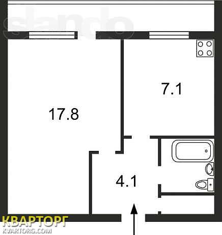 Sell 1-room apartment. Киев,  Лайоша Гавро — photo 1