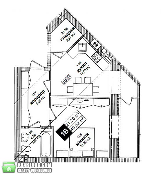 Sell 1-room apartment. Киев, Университетская — photo 3