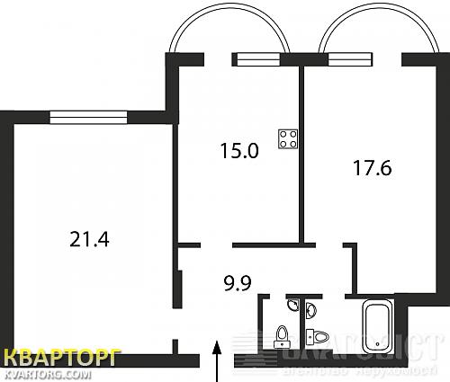 Sell 2-room apartment. Киев, Феодосийский пер — photo 7