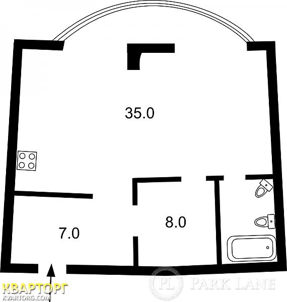 Sell 1-room apartment. Киев, Днепровская наб — photo 3