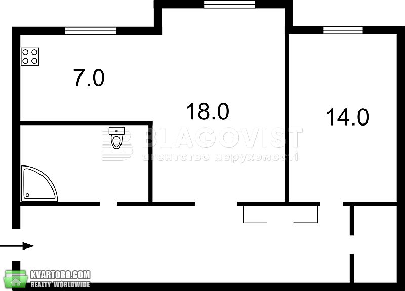 Rent out 2-room apartment. Киев, генерала Алмазова — photo 9
