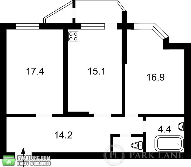 Sell 2-room apartment. Киев,  Здолбуновская — photo 1