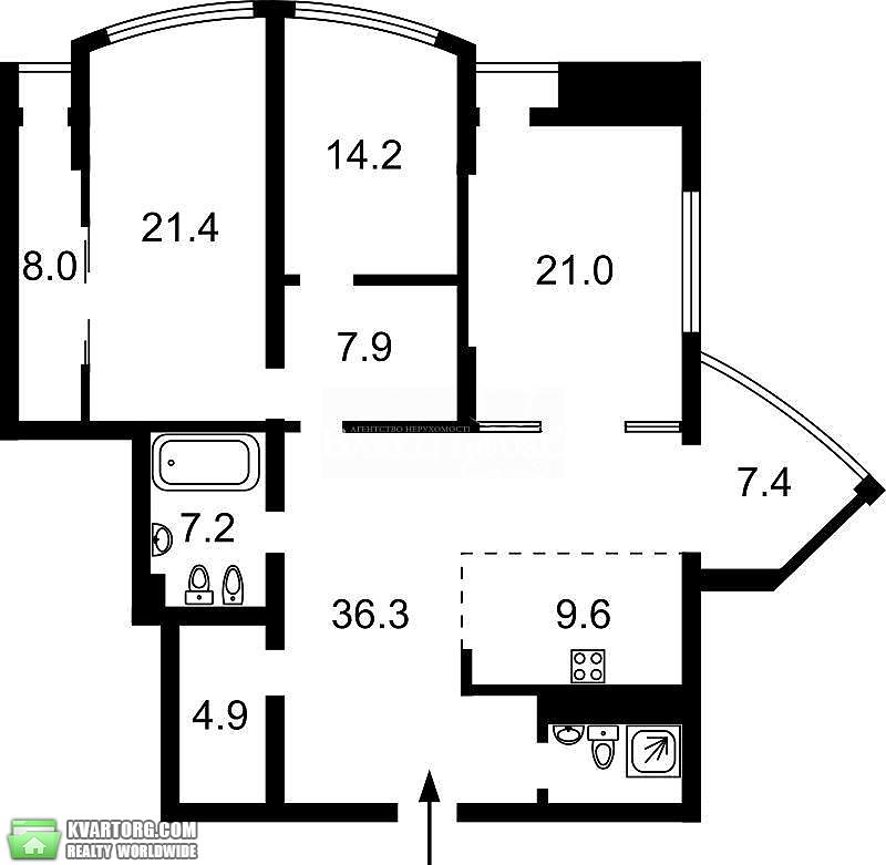 Rent out 4-room apartment. Киев,  Глубочицкая — photo 10