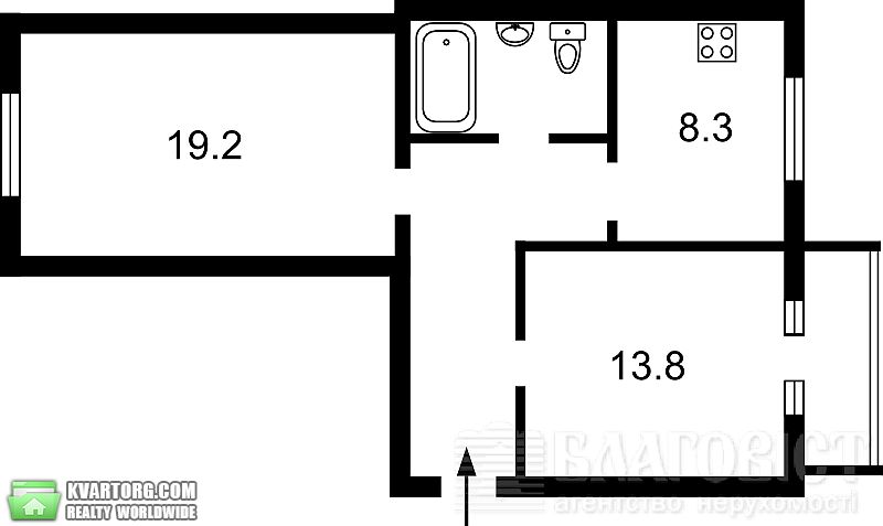 Sell 2-room apartment. Киев,  Ломоносова — photo 1