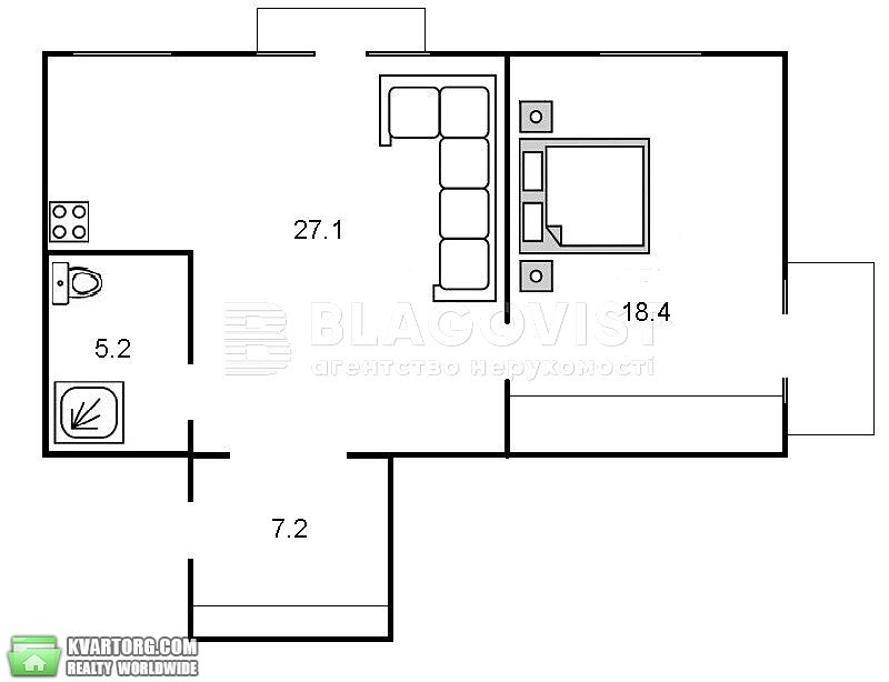 Sell 2-room apartment. Киев,  Гончара — photo 5