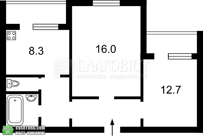 Sell 2-room apartment. Киев,  Чернобыльская — photo 2