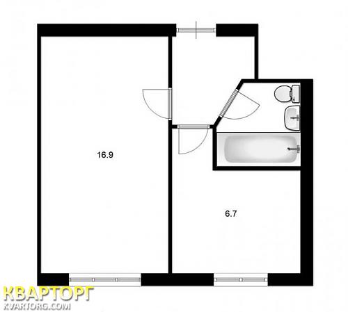 Sell 1-room apartment. Киев,  Гарматная — photo 3