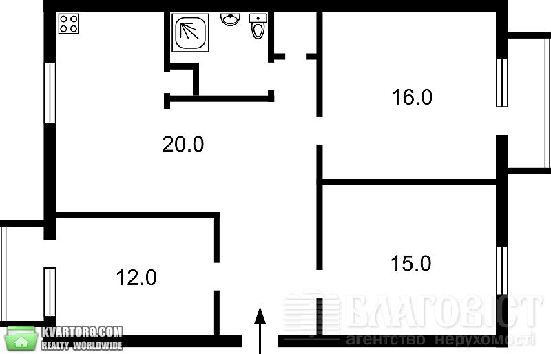 Sell 3-room apartment. Киев,  Фучика — photo 5