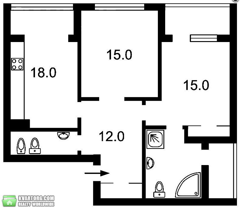 Sell 2-room apartment. Киев, Драгомирова — photo 8