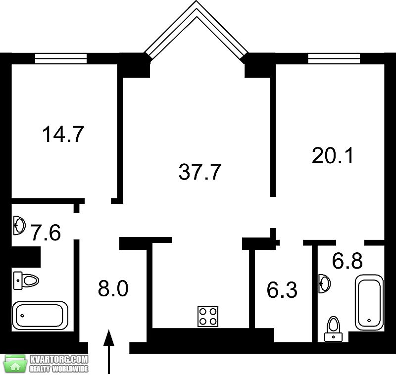 Sell 3-room apartment. Киев, Драгомирова — photo 2