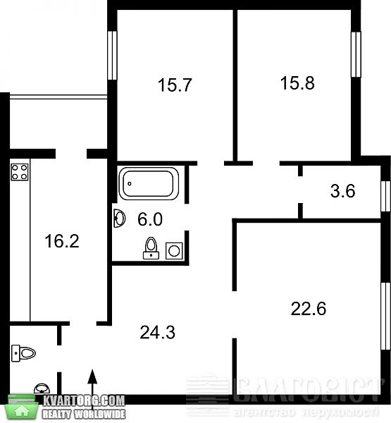 Sell 3-room apartment. Киев, Тычины пр — photo 7