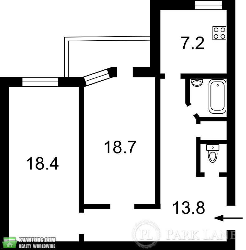 Sell 2-room apartment. Киев,  Стрелецкая — photo 3