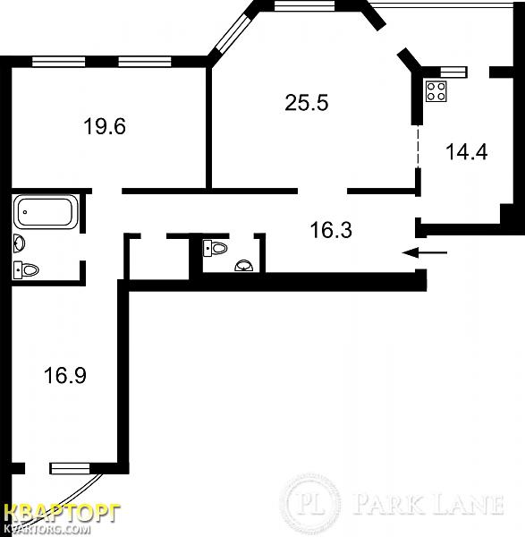 Sell 3-room apartment. Киев, Никольско-Слободская — photo 2