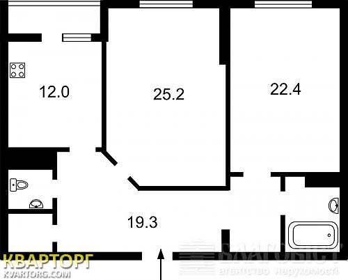 Sell 2-room apartment. Киев,  Краснова — photo 2