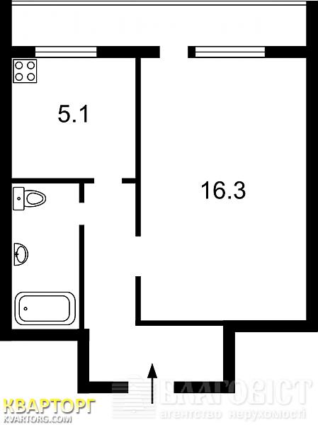 Sell 1-room apartment. Киев, Науки пр — photo 2