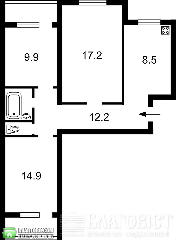 Sell 3-room apartment. Киев, Героев Сталинграда пр — photo 5