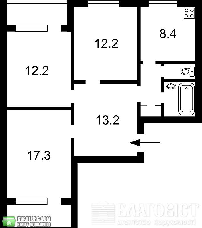 Sell 3-room apartment. Киев,  Глушкова пр — photo 8
