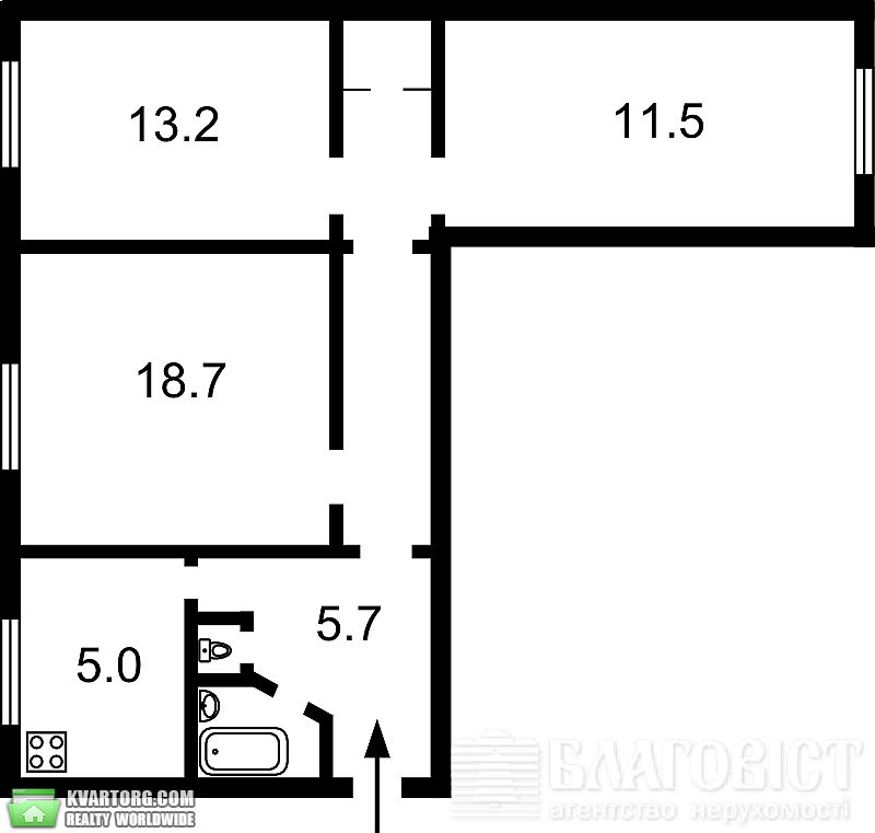 Sell 3-room apartment. Киев,  Щорса — photo 2