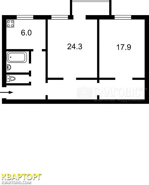 Sell 2-room apartment. Киев,  Андрющенко — photo 2