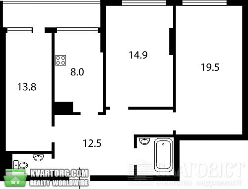 Sell 3-room apartment. Киев, Ужвий — photo 3