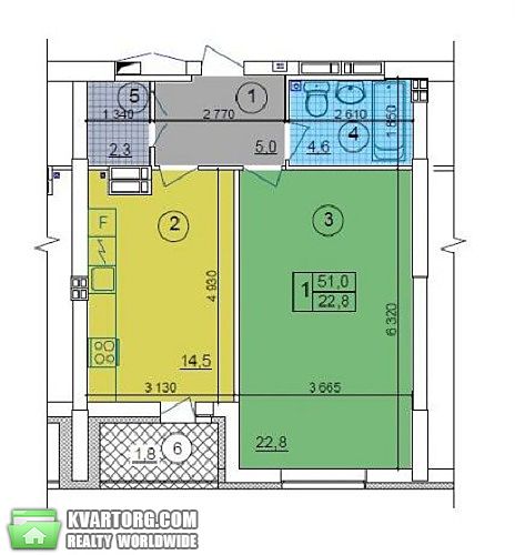 Sell 1-room apartment. Киев,  Теремковская — photo 2