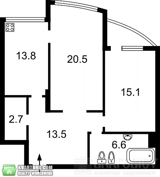 Sell 2-room apartment. Киев, Героев Сталинграда пр — photo 6